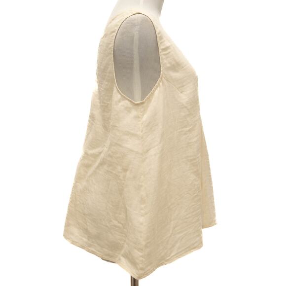 Johnny Was Calme Ecru Drape Tank Top Size Medium - Picture 5 of 12